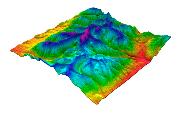 LiDAR 3D terrain scan